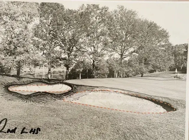 Westerham Golf Club Bunker Drawing 2nd Lhs