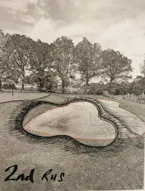 Westerham Golf Club Bunker Drawing 2nd Rhs